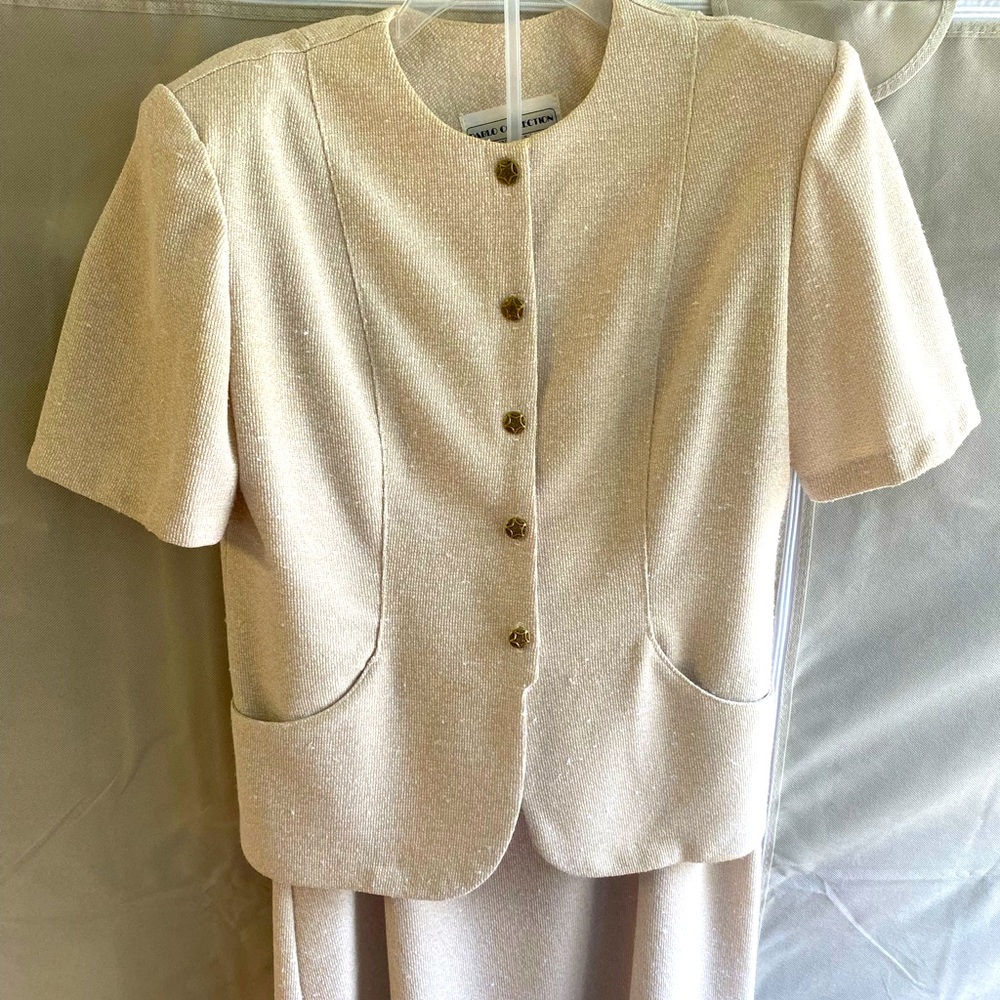 PABLO COLLECTION- Retro Casual Skirt/Jacket Combo